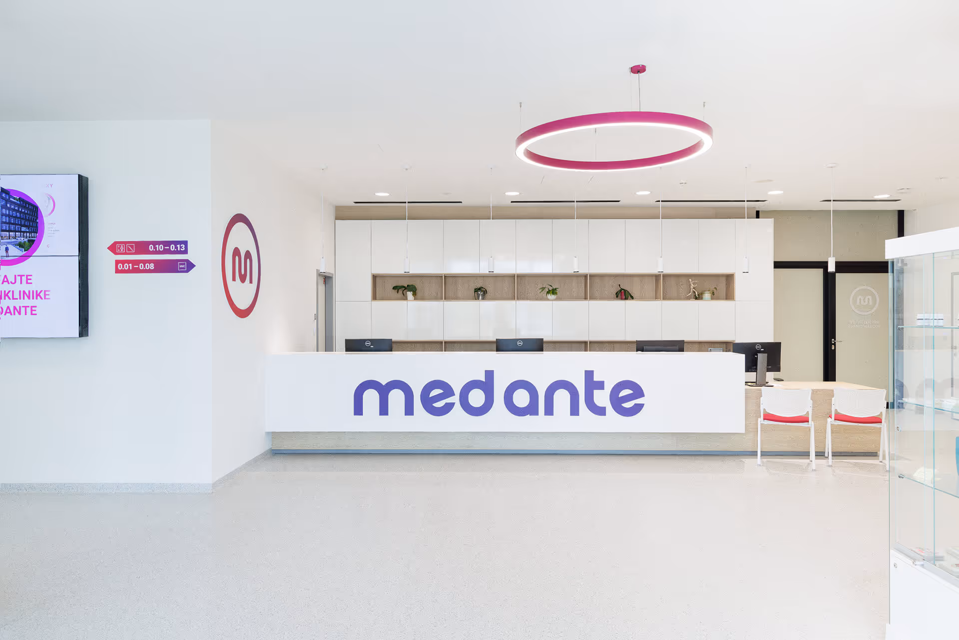 Recepcia Polikliniky Medante